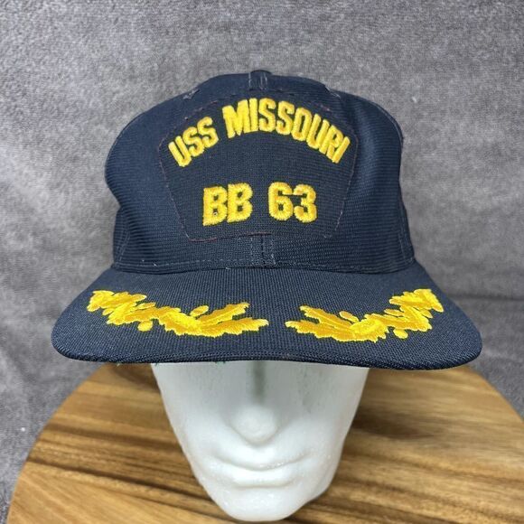 USS MISSOURI BB-63 Embroidered Baseball Cap Ship Mesh Back Truckers SnapBack - Picture 1 of 7